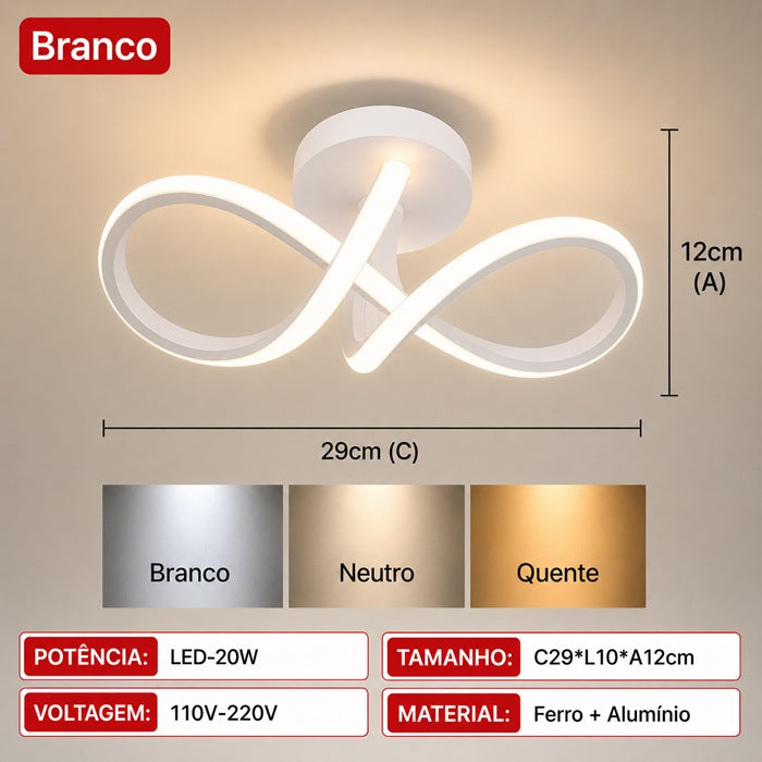 Lustre Decorativo Belíssimo Infinity Premium