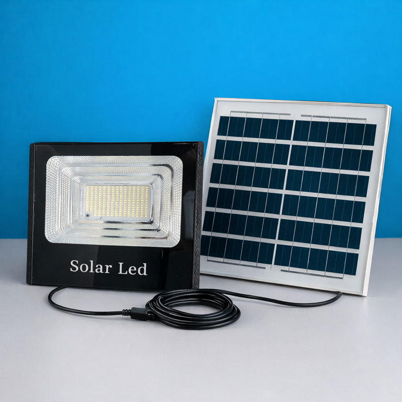 Refletor Com Painel Solar e Extensão de 5 Metros Solar Led