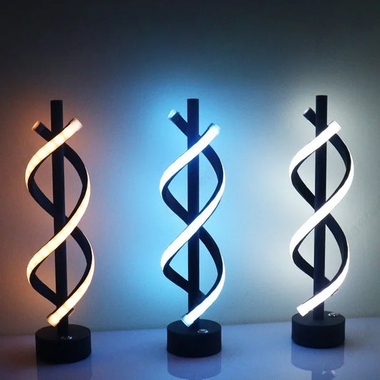 Luz Decorativa de Mesa Double Espiralle