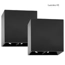 Duas Arandelas de Parede Interior/Exterior Com Lâmpadas de Led Lumière X2