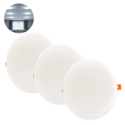 Pacote Com 3 Luminárias Led Borda Infinita 2 em 1 Embutir/Sobrepor Infinity Led