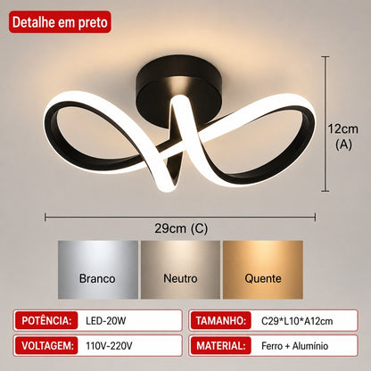 Lustre Decorativo Belíssimo Infinity Premium