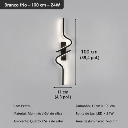 Luminária de Parede LED Decorativa Dynastie