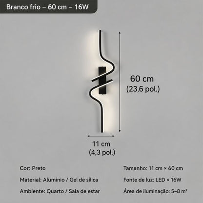Luminária de Parede LED Decorativa Dynastie