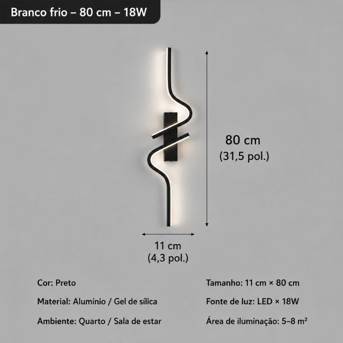 Luminária de Parede LED Decorativa Dynastie