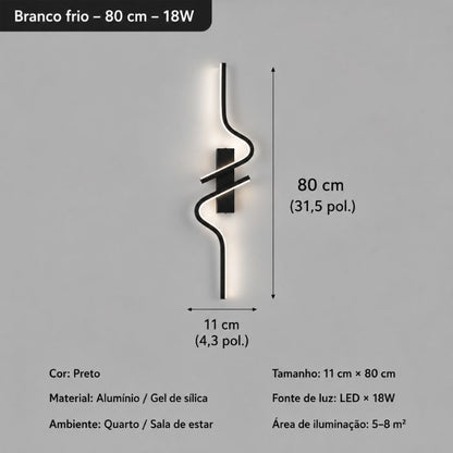 Luminária de Parede LED Decorativa Dynastie