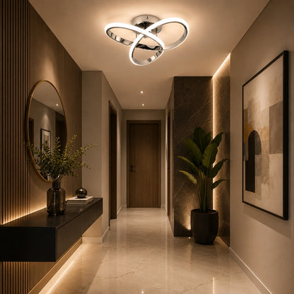 Lustre LED Moderno Platinum Luxo