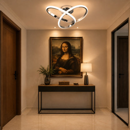 Lustre LED Moderno Platinum Luxo