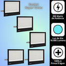 Pacotão: 5 Refletores Led Bivolt à Prova D'água Ecoled Super Turbo