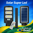 Luminária Gigante Com Painel Solar Super Led