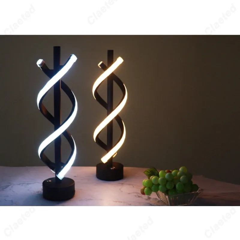 Luz Decorativa de Mesa Double Espiralle