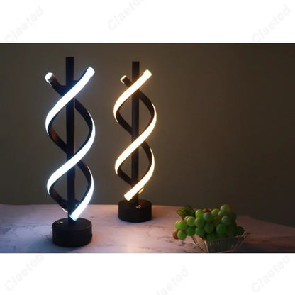Luz Decorativa de Mesa Double Espiralle