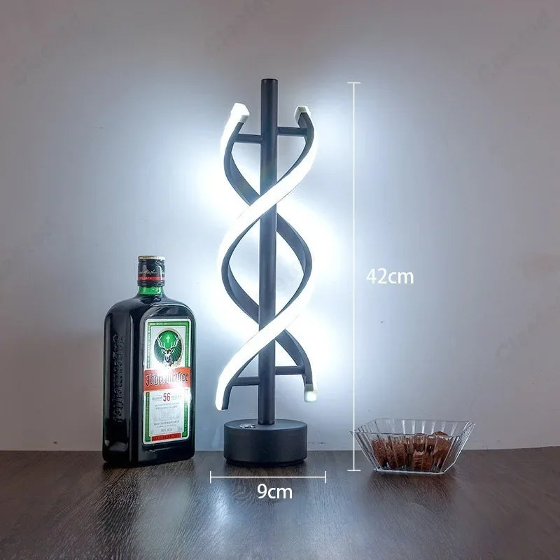 Luz Decorativa de Mesa Double Espiralle