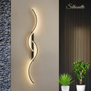 Luminária Arandela de Parede Onda Dupla Silhouette