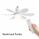 Ventilador Com Luminária Led Para Soquete Comum Aperte e Use Venti-Led Turbo